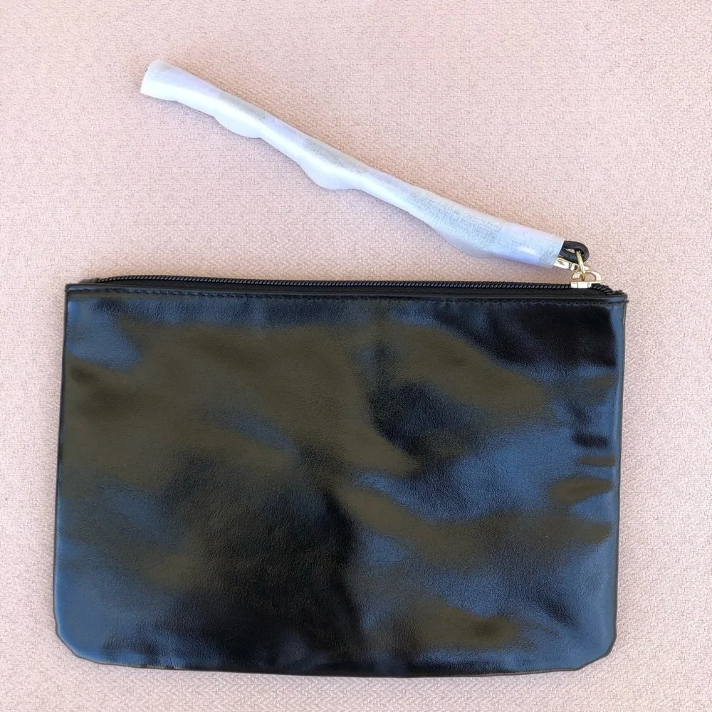 Victoria’s Secret Loose Sequins Removable Strap Wristlet Clutch Makeup Bag
